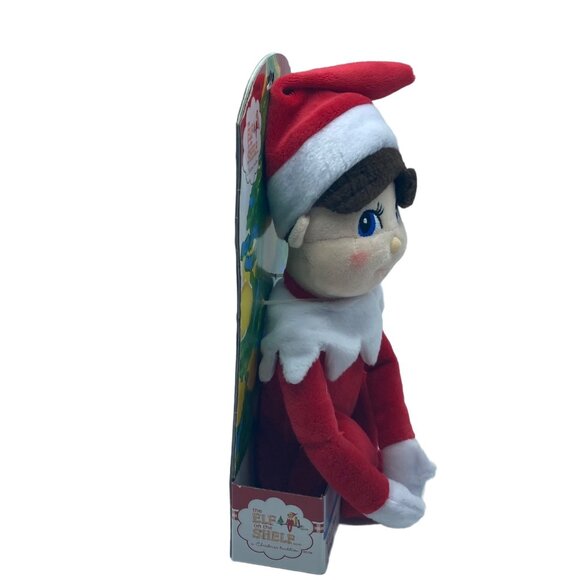 Elf On The Shelf Boy Plushee Pals Christmas Stuffed Toy Blue Eyes Brown Hair NEW - Picture 7 of 8